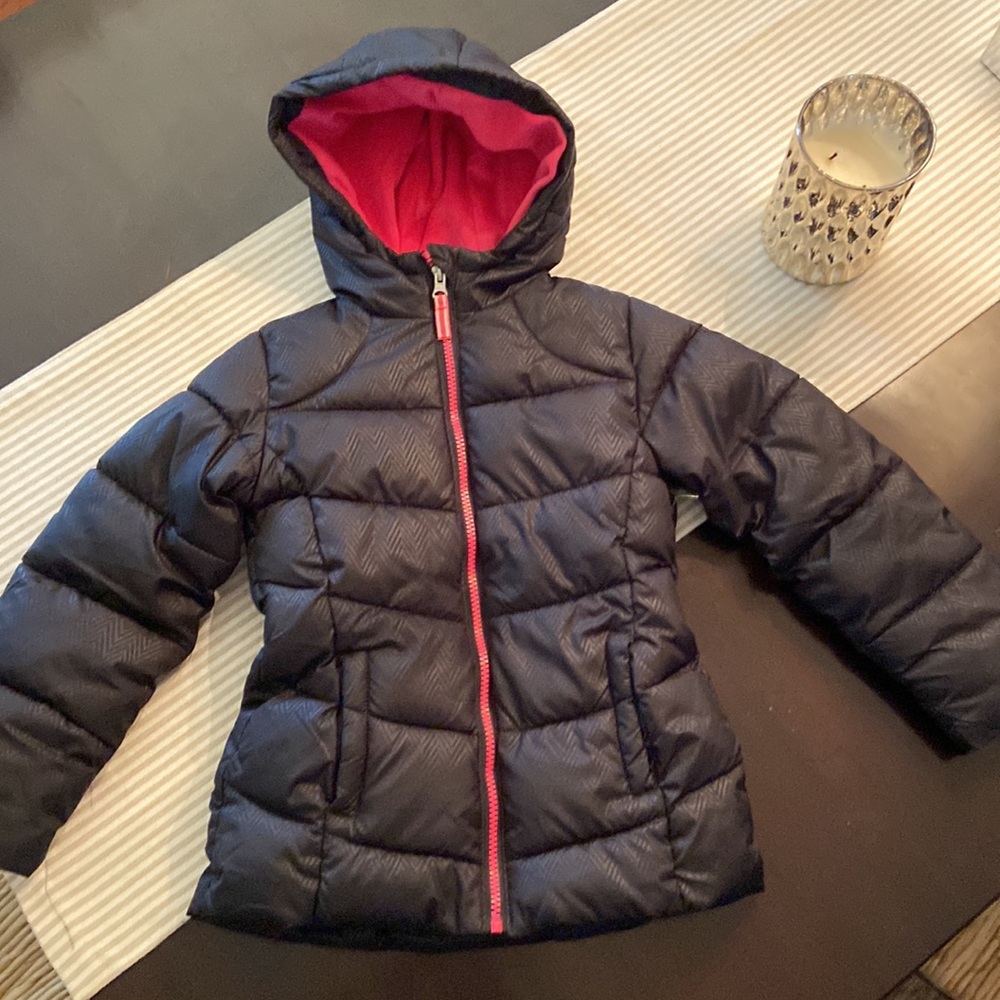 Wonder Nation Kids black puffer coat